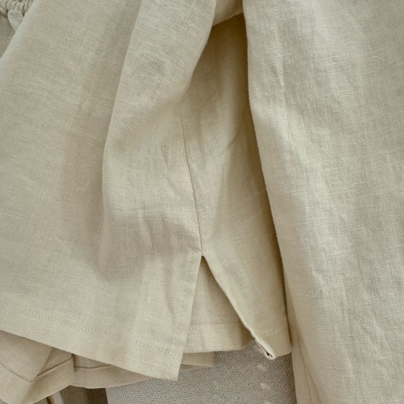 Open Edit Linen Long Sleeve Blouse - Picture 7 of 7